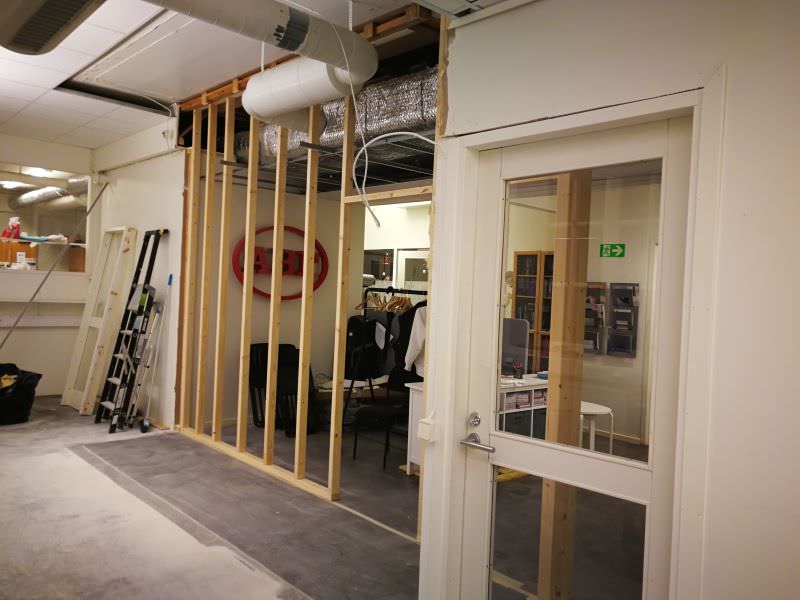 Kontors ombyggnation